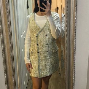 Small tweed blazer dress